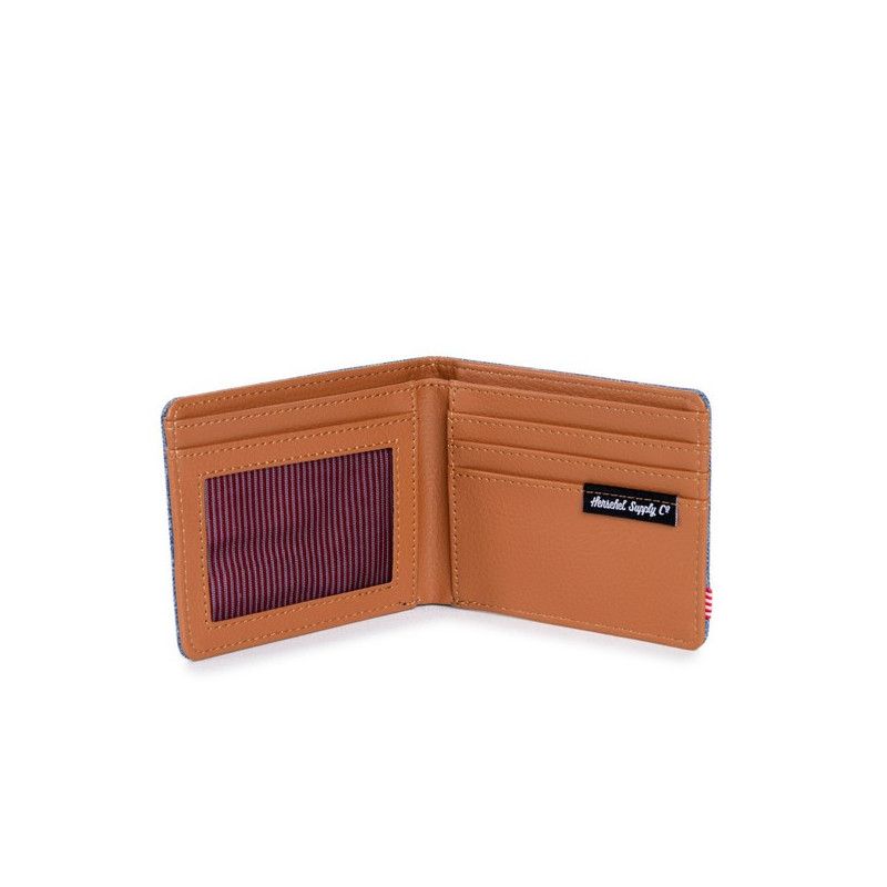 Cartera Herschel: Hank (Limoges Cross Tan Pebbled Synth Lea)