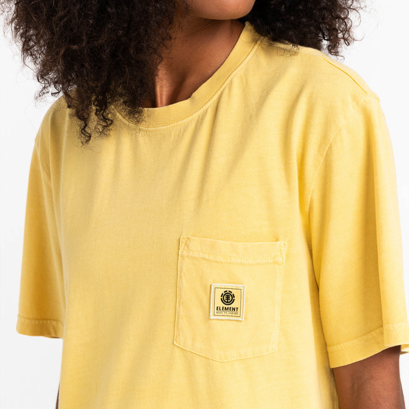 Camiseta Element: Basic Pocket Label S (Cream Gold)