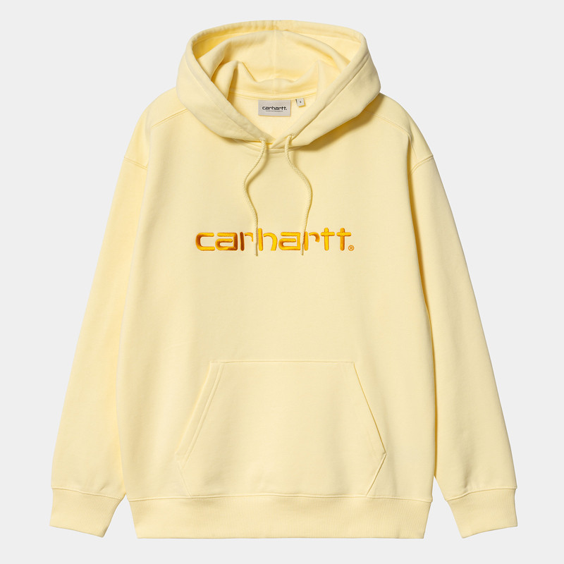 Sudadera outlet Carhartt WIP Hooded Carhartt Sweat Soft Yellow Pop