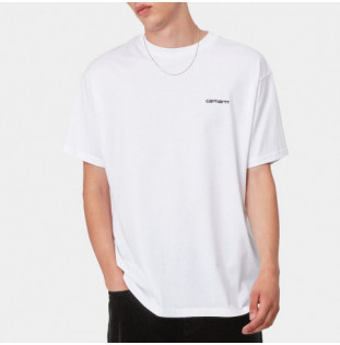 Camiseta Carhartt: SS Script Embroidery T Shirt (White Black) Carhartt - 1