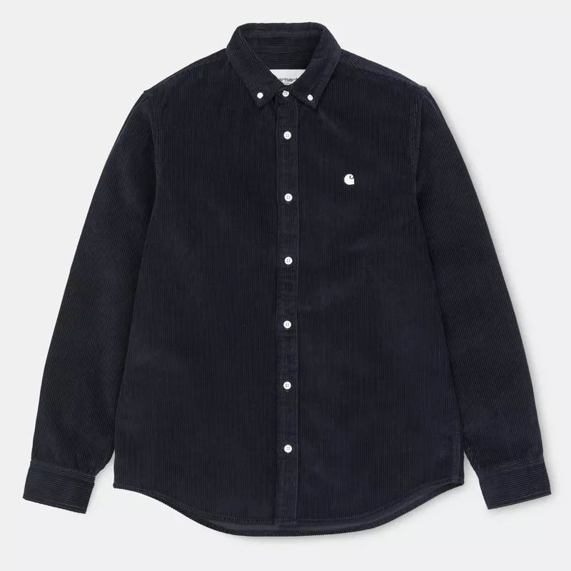 Camisa Carhartt WIP: LS Madison Cord Shirt (Dark Navy Wax)