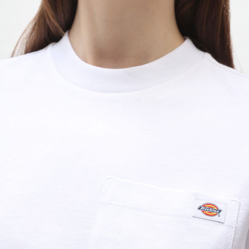 Camiseta Dickies: Ss Porterdale Crop W (White)