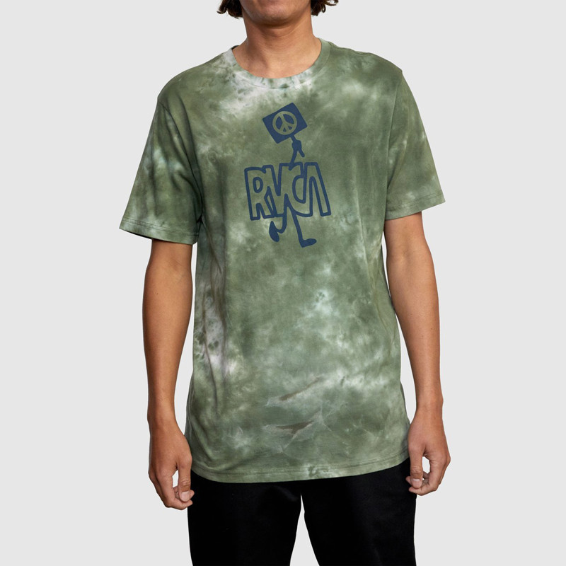 Camiseta RVCA: Peace Out SS (Green)