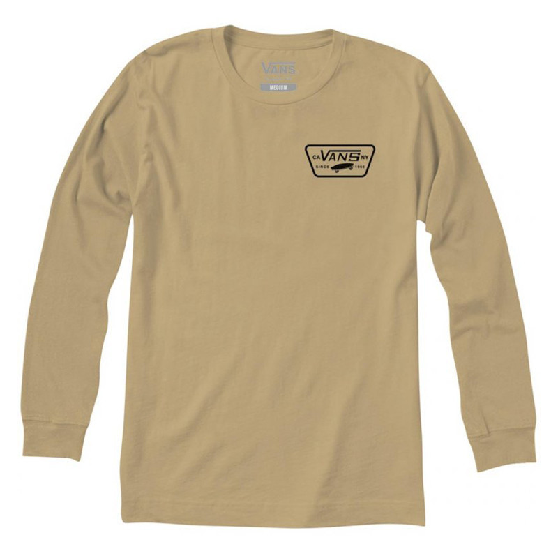 Camiseta Vans: MN Full Patch Back LS (Taos Taupe Black)