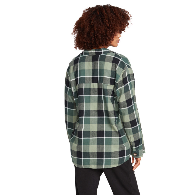 Camisa Volcom: Oversize Me LS (Dark Pine)