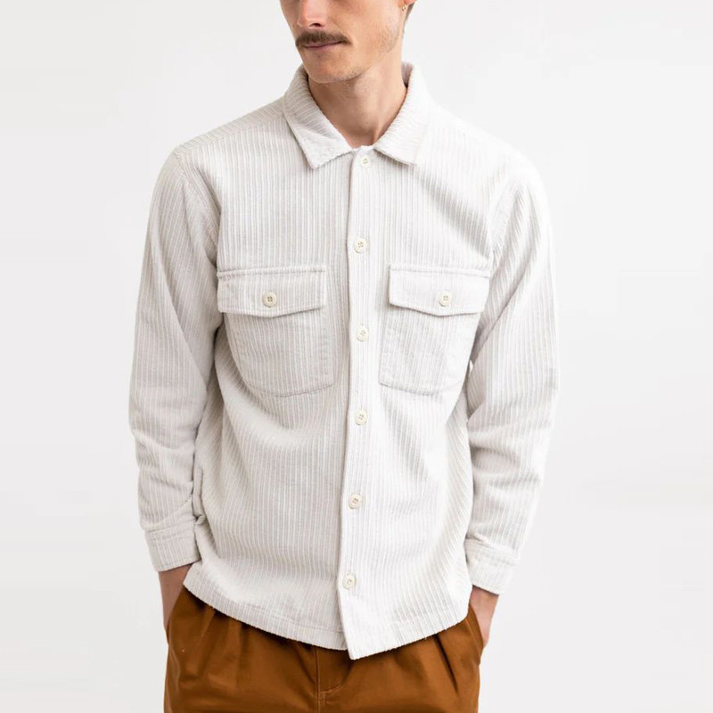 Camisa Rhythm: Cord LS Shirt (Natural)