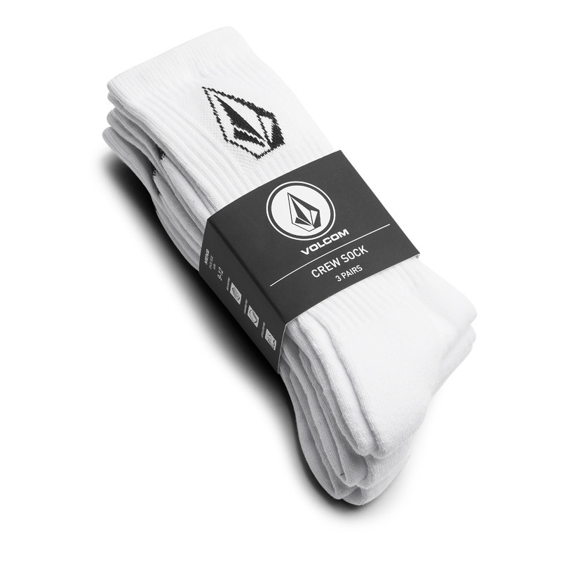 Calcetines Volcom: Full Stone Sock 3Pk (White)