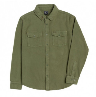 Camisa Dark Seas: Go To Flannel Garment Dyed (Green) Dark Seas - 1