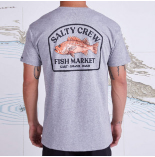 Camiseta Salty Crew: Fish Market Premium SS Tee (Athletic Hea) Salty Crew - 1