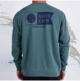 Sudadera Salty Crew: Alpha Crew Fleece (Alpine Green) Salty Crew - 1