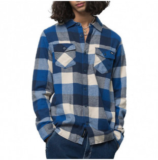 Camisa Vans: MN Box Flannel (True Blue Oatmeal) Vans - 1
