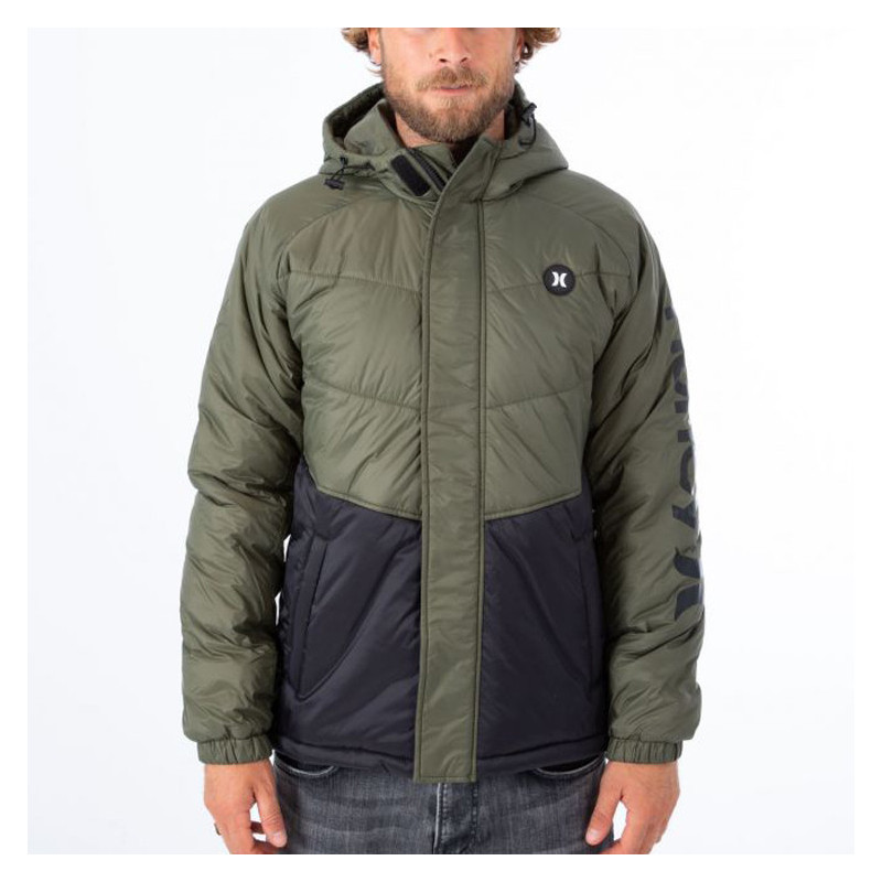 martes Armstrong Charles Keasing Chaqueta outlet Hurley Portage Puffer Bomber Jacket Cargo Khaki | Atlas  Stoked