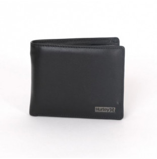 Cartera Hurley: One & Only Leather Wallet (Black) Hurley - 1
