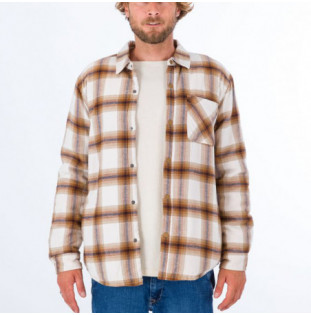 Camisa Hurley: Portland Sherpa Lined Flanl (Barely Bone) Hurley - 1