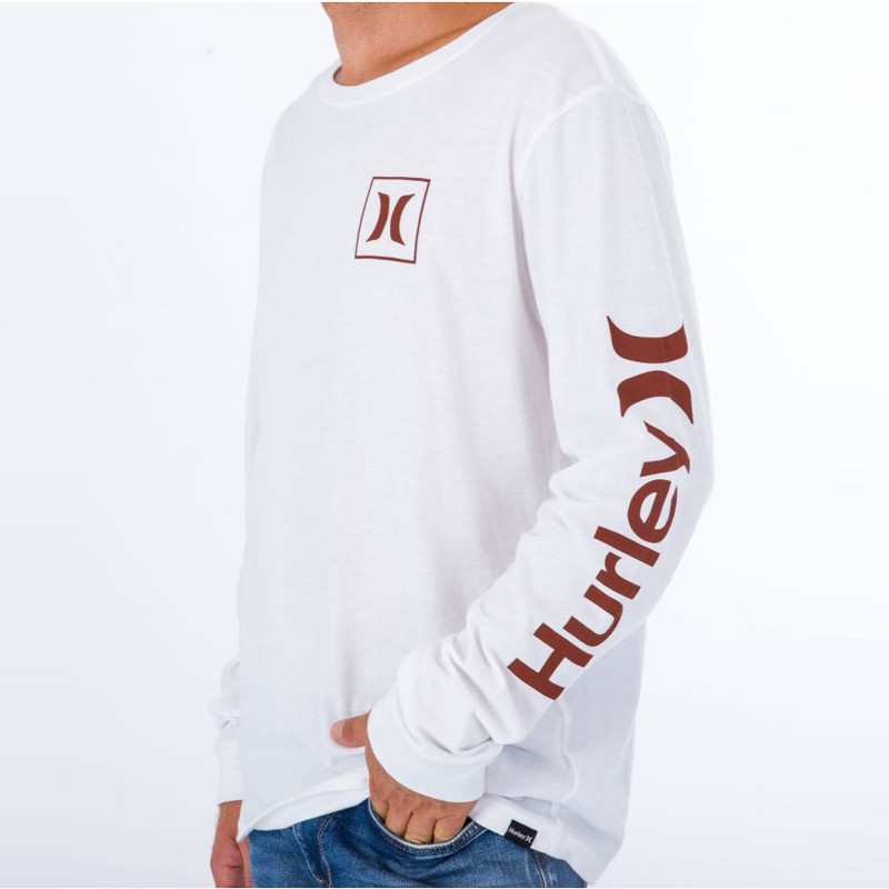 Camiseta Hurley: Evd OaO Icon LS (White)