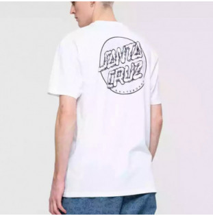 Camiseta Santa Cruz: Alive Dot T Shirt (White) Santa Cruz - 1