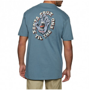 Camiseta Santa Cruz: Til The End Hand T Shirt (Vintage Blue) Santa Cruz - 1
