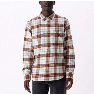 Camisa Obey: Arnold Woven (Unbleached Multi) Obey - 1