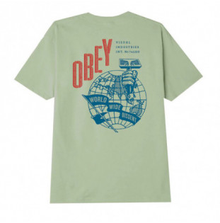 Camiseta Obey: Obey Hammer Globe (Cucumber) Obey - 1