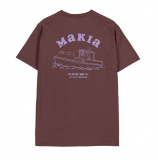 Camiseta Makia: Boat T Shirt (Red Mahogany) Makia - 1