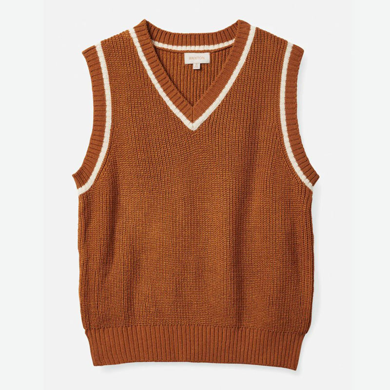 Jersey Brixton: Melody Sweater Vest (Glazed Ginger)