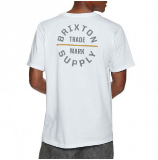 Camiseta Brixton: Oath V SS Stt (White Grey Monarch) Brixton - 1