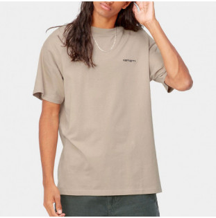 Camiseta Carhartt: SS Script Embroidery T Shirt (Wall Black) Carhartt - 1