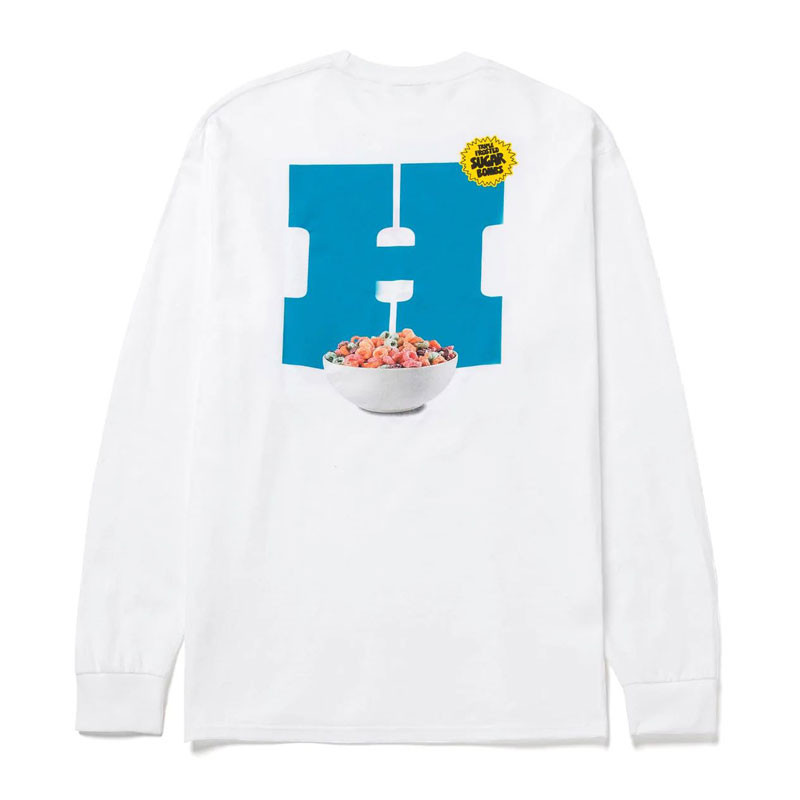 Camiseta HUF: Cereal Killer LS Tee (White)