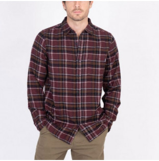 Camisa Hurley: Portland Organic Flannel LS (Brown) Hurley - 1