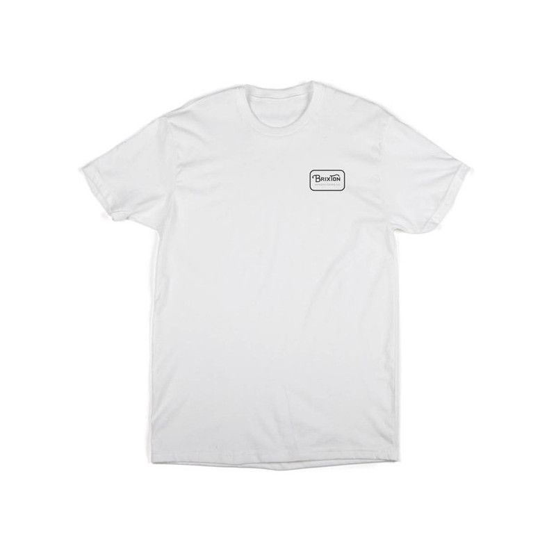Camiseta Brixton: GRADE SS STND TEE (WHITE BLACK)
