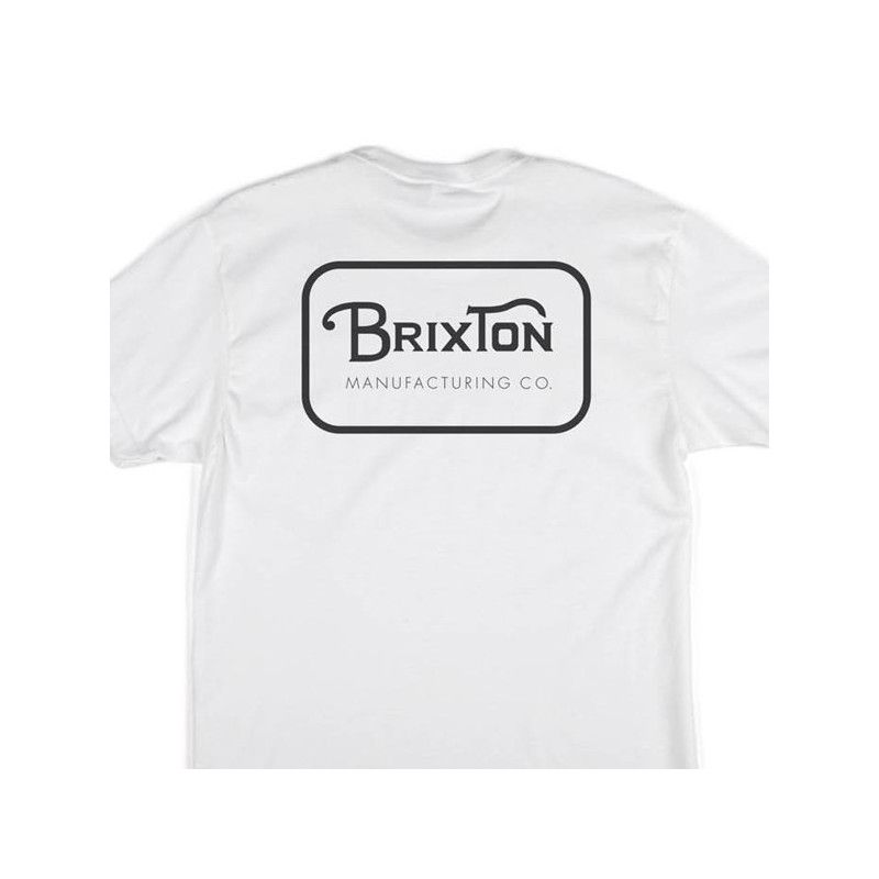 Camiseta Brixton: GRADE SS STND TEE (WHITE BLACK)