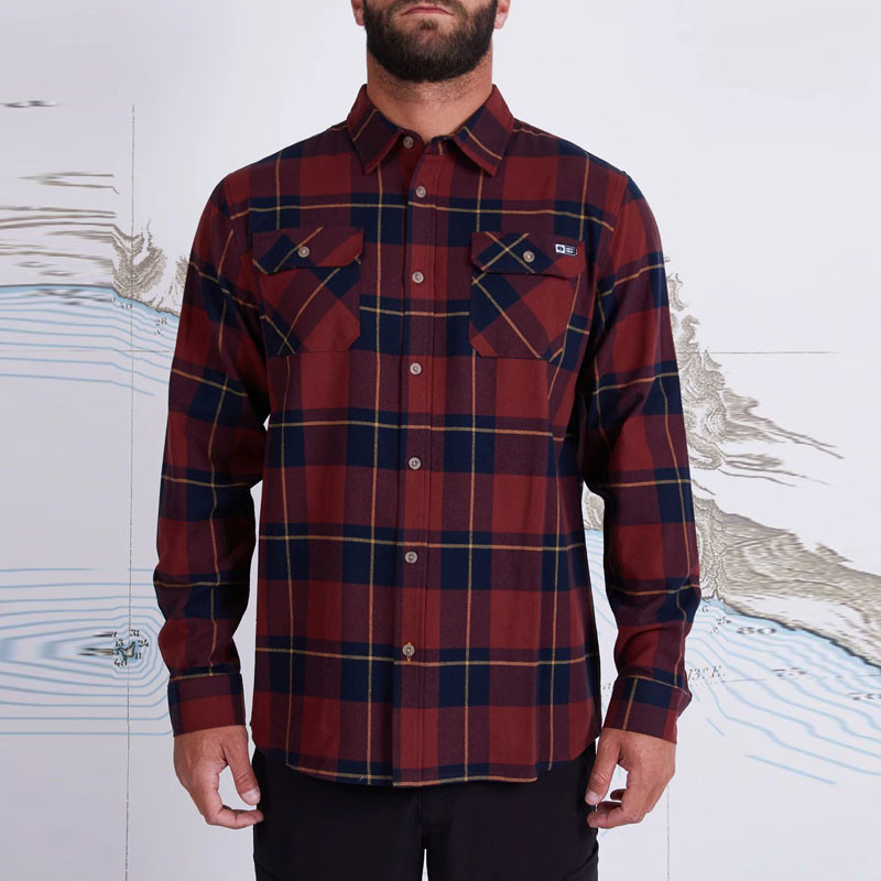 Camisa Salty Crew: First Light Flannel (Navy)