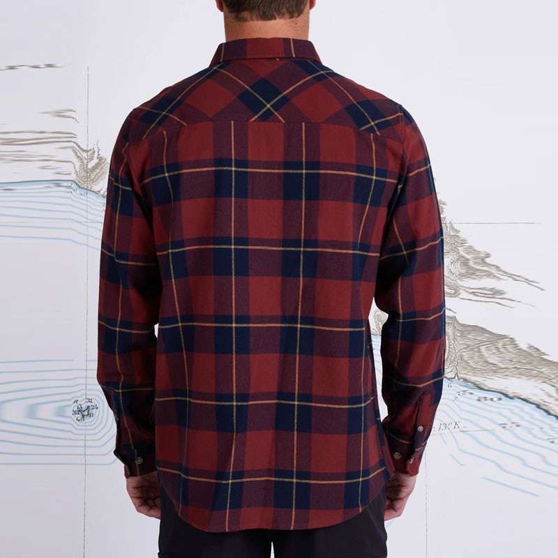 Camisa Salty Crew: First Light Flannel (Navy)