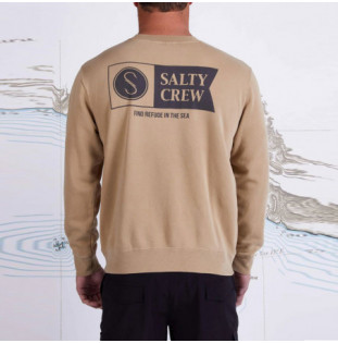 Sudadera Salty Crew: Alpha Crew Fleece (Sandstone) Salty Crew - 1