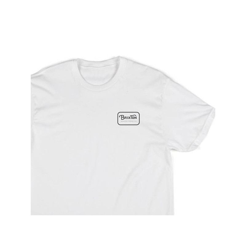 Camiseta Brixton: GRADE SS STND TEE (WHITE BLACK)