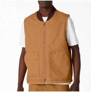 Chaqueta Dickies: Duck Canvas Vest Stone Washed (Brown Duck) Dickies - 1