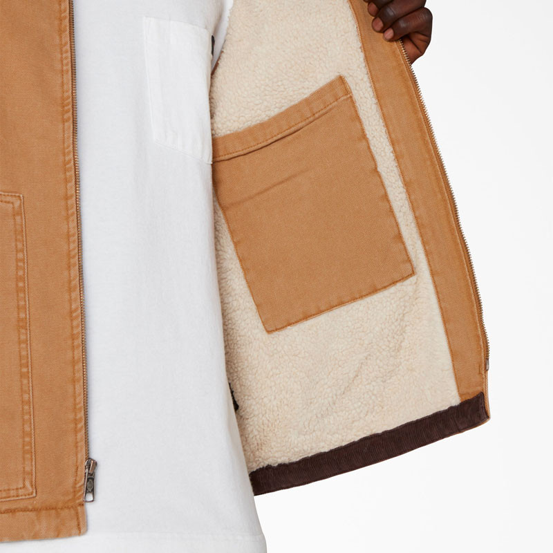 Chaqueta Dickies: Duck Canvas Vest Stone Washed (Brown Duck)