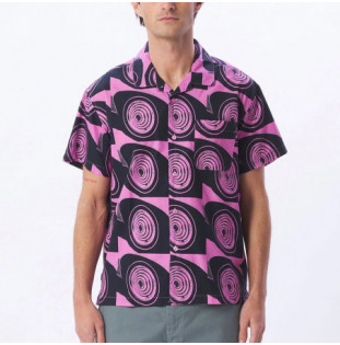 Camisa Obey: Lankershim Woven (Wild Rose Multi)