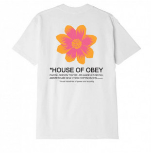 Camiseta Obey: House Of Obey Flower (White)