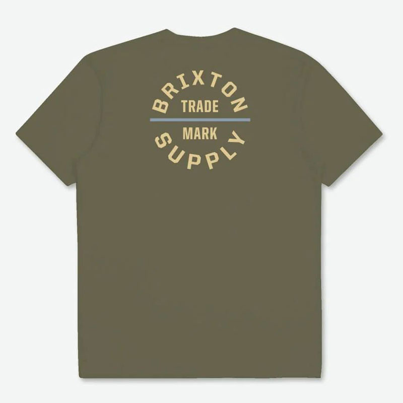Camiseta Brixton: Oath V SS Stt (Olive Surplus Dusty Blue)
