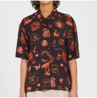 Camisa Volcom: Connected Minds Woven SS (Black)