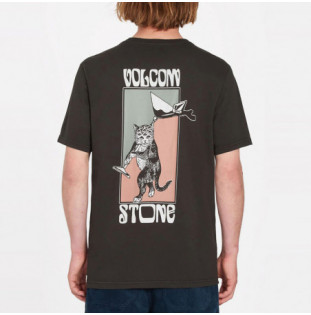 Camiseta Volcom: Feline SST (Rinsed Black)