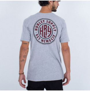 Camiseta Hurley: Evd Emblem SS (Dk Grey Htr) Hurley - 1