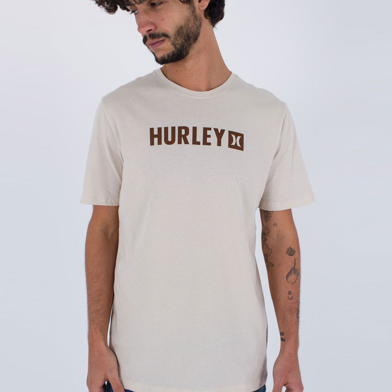 Camiseta Hurley: Evd The Box SS (Bone)