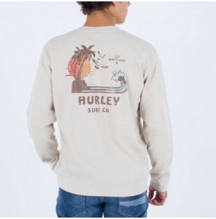 Sudadera Hurley: Fairbanks Fleece Crew (Bone)