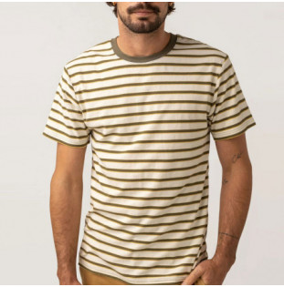 Camiseta Rhythm: Everyday Stripe SS T-Shirt (Natural)
