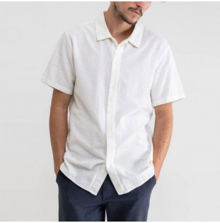 Camisa Rhythm: Classic Linen SS Shirt (Vintage White)