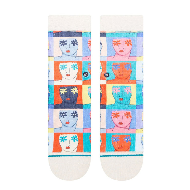 Calcetines Stance: Flower Faces (Offwhite)