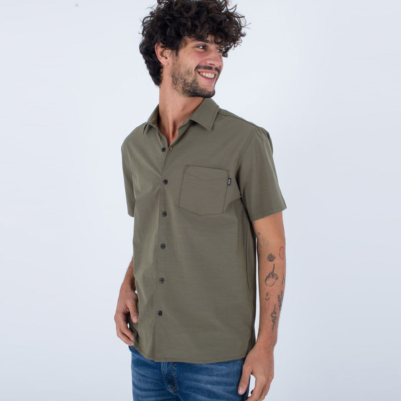 Camisa Hurley: Phntm Naturals Rincon SS (Olive)
