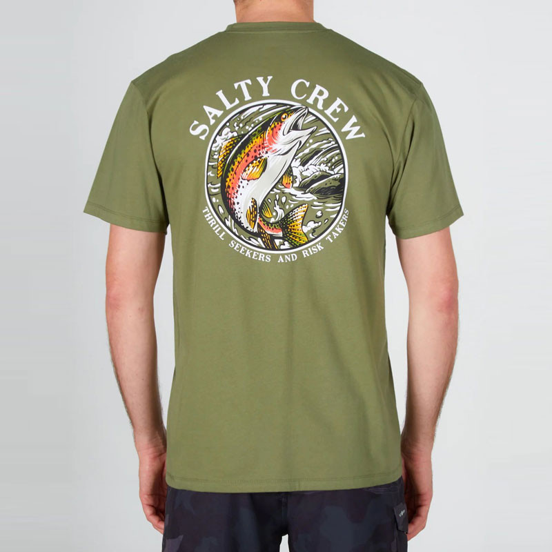 Camiseta Salty Crew: Rainbow Premium SS Tee (Sage)